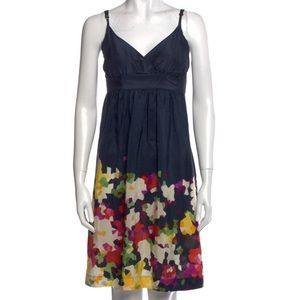 Theory Floral Print Slip Dress